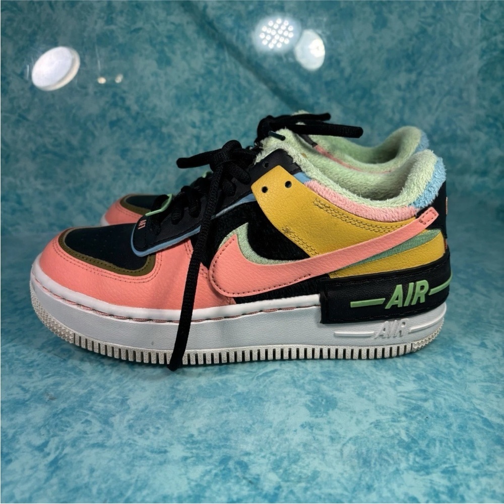 Nike Air Force 1 Lite Women’s Low Top Multicolor Athletic Shoes Sneakers Size 6